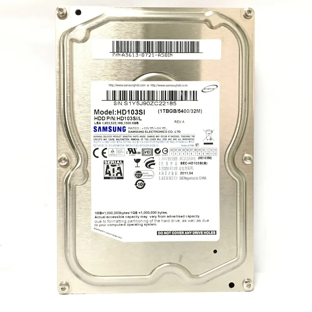 Настольный ПК SAMSUNG 80 Гб 160 Гб 250 ГБ 320 ГБ 2 ТБ 500G 160G 250G 320G 500G 3,5 внутренний HDD 5400 7200 SATA 1 ТБ жесткий диск