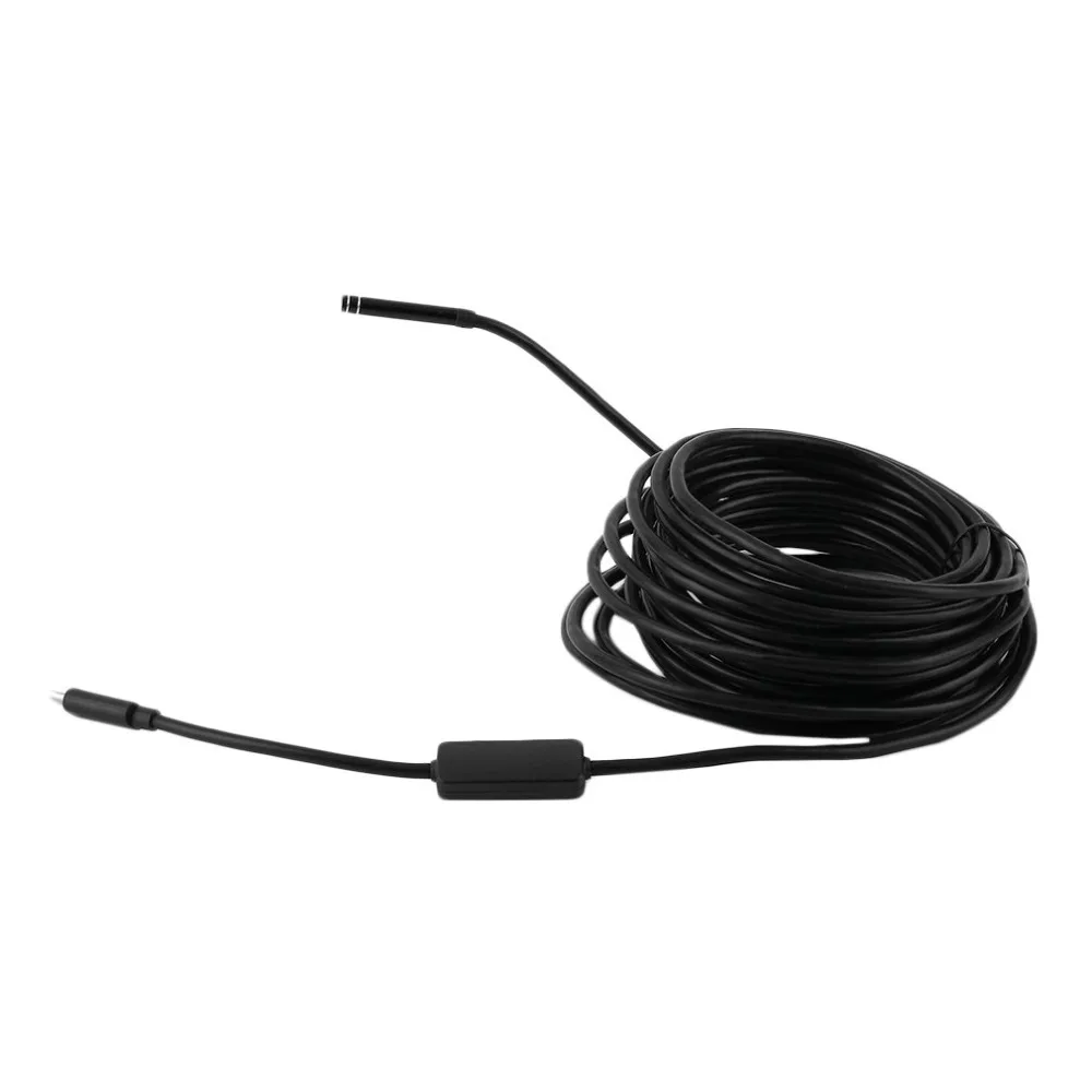 TYPE-C USB эндоскоп камера с 5 мм объективом 7 м кабель жесткий/мягкий провод водонепроницаемый IP67 высокое разрешение 640*480 для Android