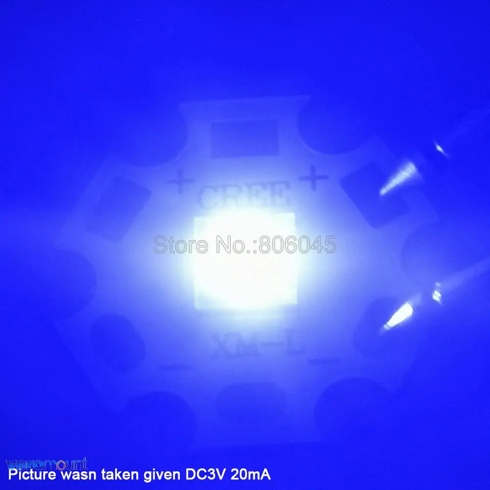 5 шт. 10 Вт Epi led s XML XM L T6 ярко синий нм светодиодный излучатель высокой мощности для