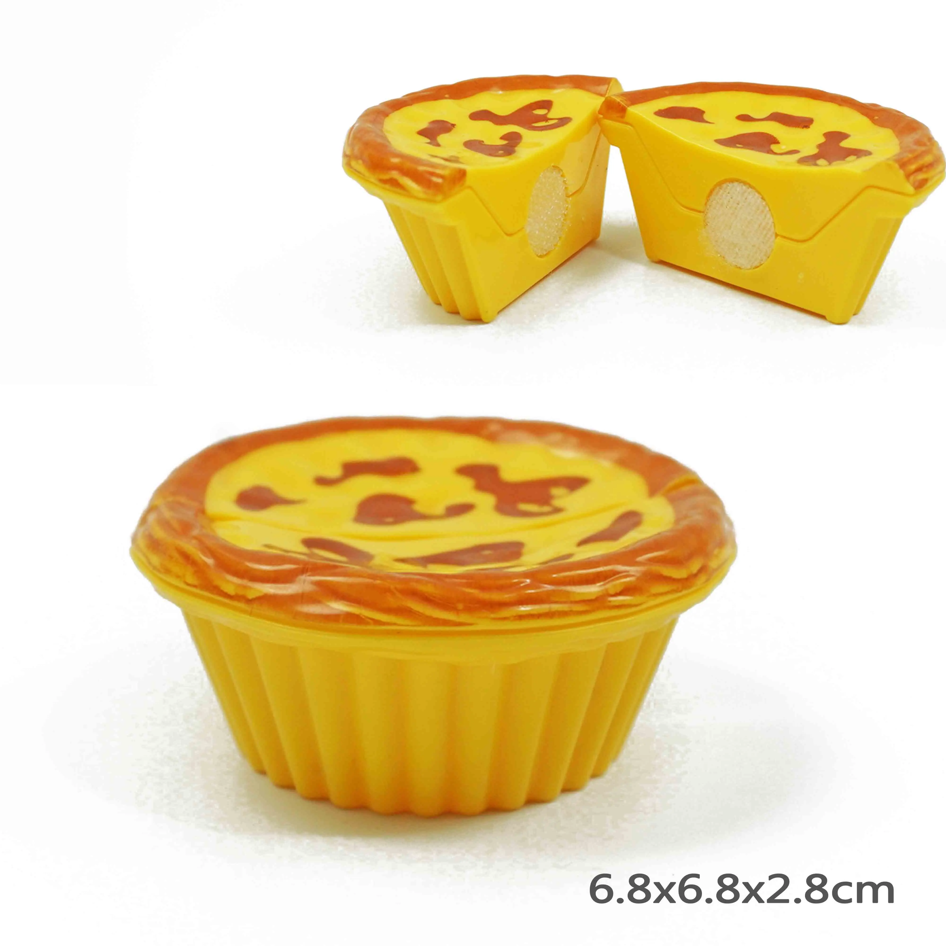 Egg Tart Детские кухонные режущие игрушки, миниатюрная посуда и игрушки для еды, палочки для еды, ролевые игры, пластиковые Детские обучающие игрушки - Цвет: Egg Tart
