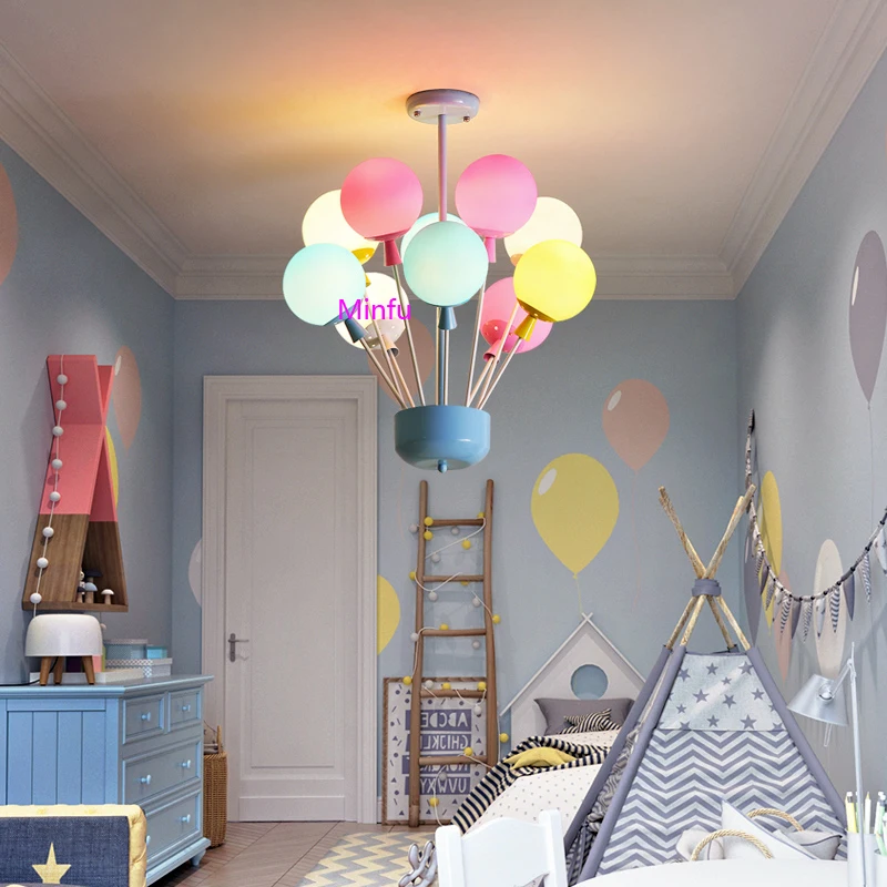 

Modern Lighting Dining Room Bedroom Balloon Chandeliers Children's Room Cartoon Lamp Kindergarten Nursery Color Chandeliers