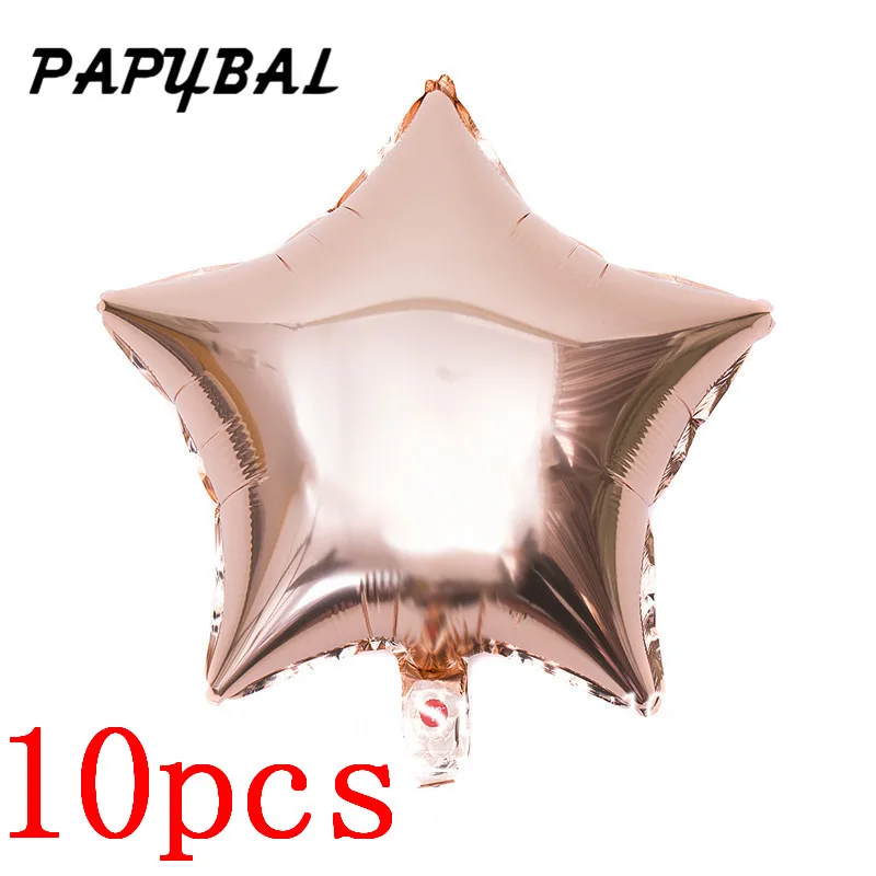 10pcs 18inch Розовое золото круглый Количество шариков воздушные шары на день рождения вечерние украшения Дети Единорог вечерние Eid Mubarak Globos Baby shower воздушный шар - Цвет: 10pcs 18inch