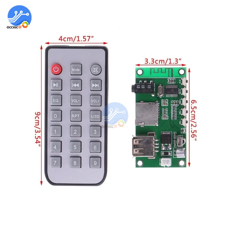 USB KCX BT001 беспроводной Bluetooth 5 0 декодер плата аудио приемник с дистанционным