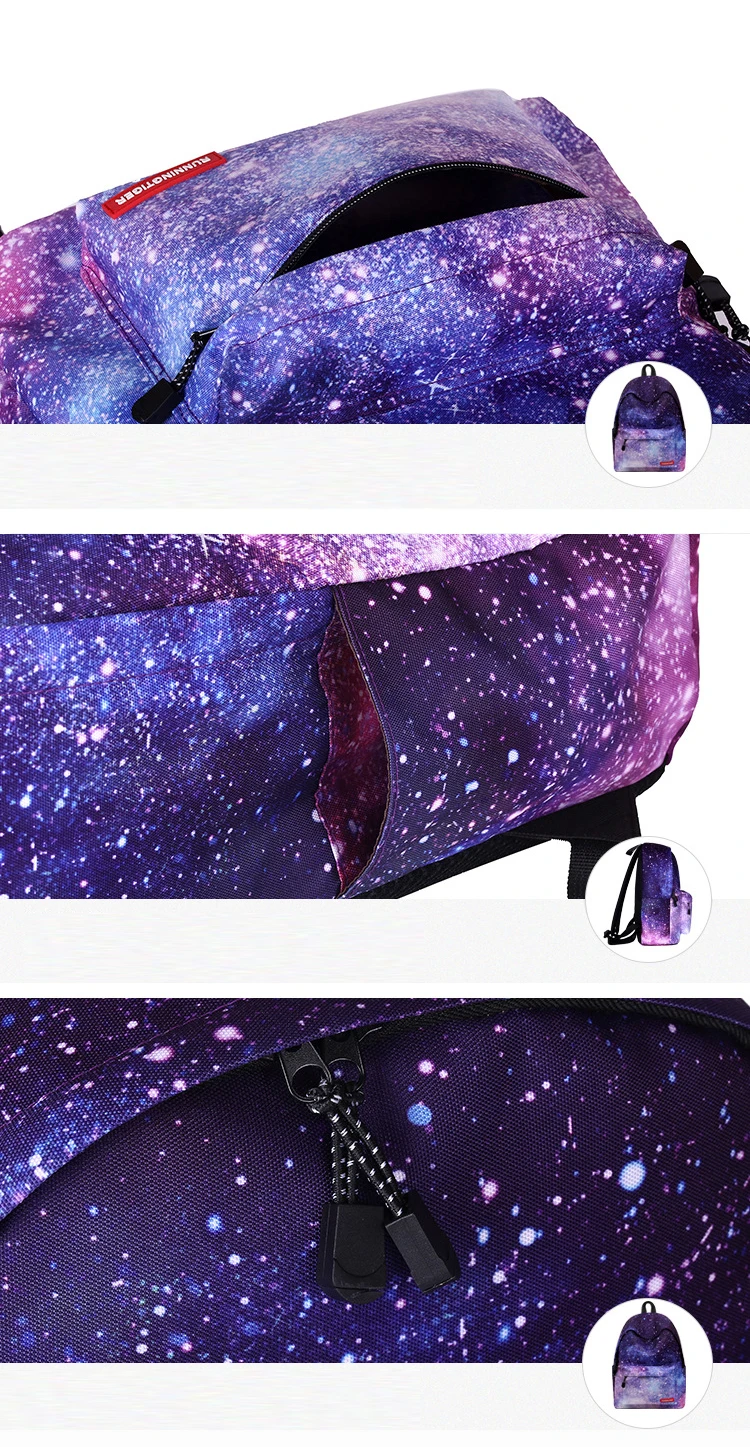 Многоцветный рюкзак, Стильные Galaxy Bookbags, Звездная Вселенная, космические школьные сумки для подростков, Harajuku, женский рюкзак,, для ноутбука, новинка