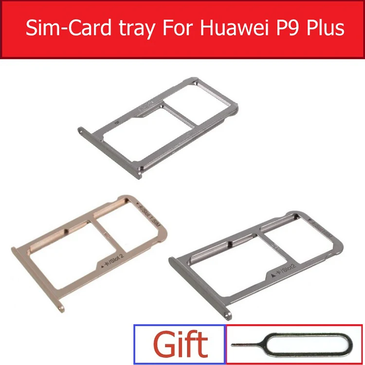 

Genuine new SIM Card Tray Holder With Micro SD Card For Huawei P9 Plus VIE-L09 Sim & SD Memory Card Tray Slot Replacement Repair