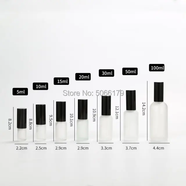 5ml10ml15ml20ml30ml50ml100ml прозрачное матовое стекло бутылка эфирного масла прозрачный