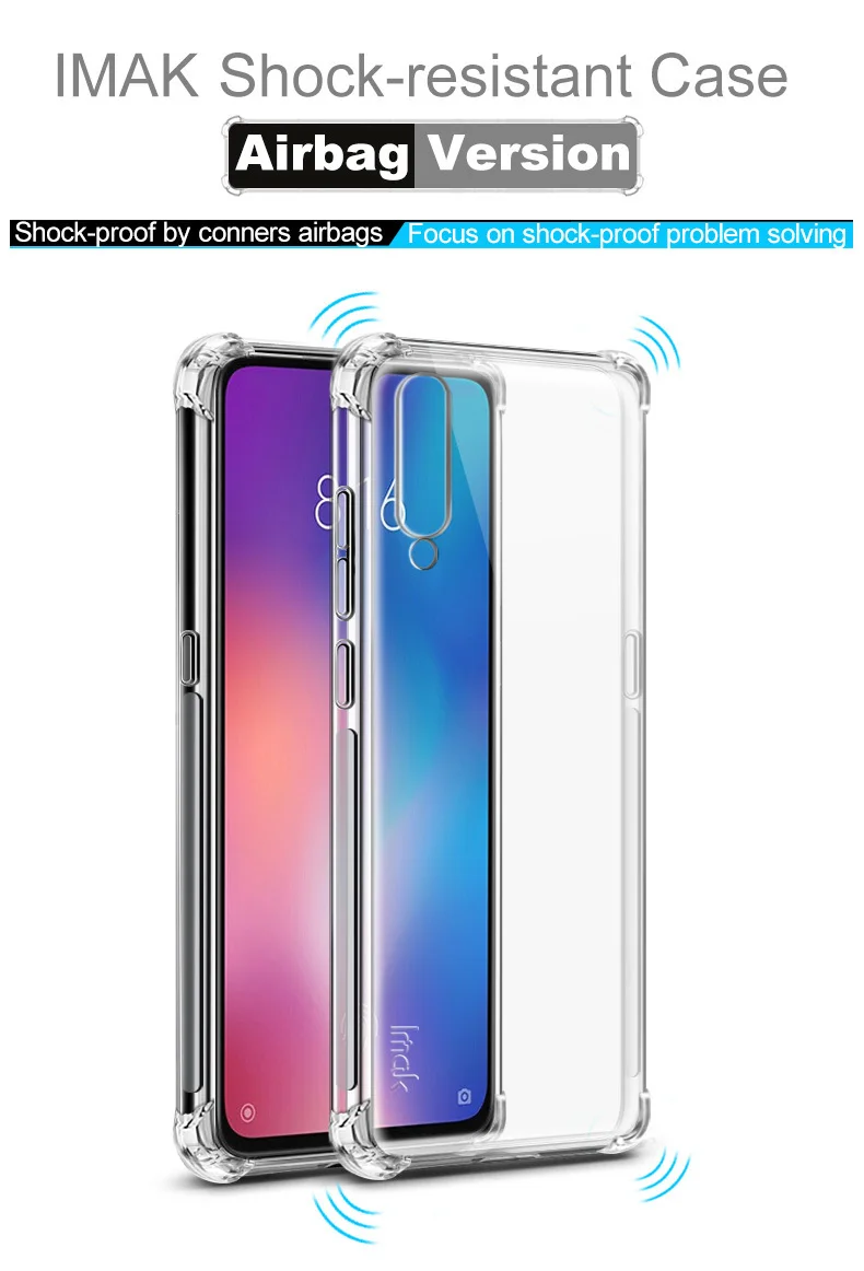 Чехол для Xiaomi mi 9 SE IMAK противоударный мягкий ТПУ чехол для Xiaomi mi 9 mi 9 Explorer чехол с защитой экрана