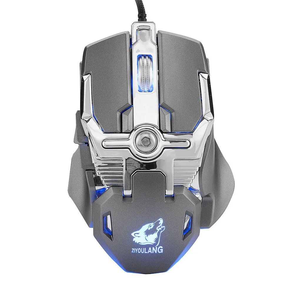 VOBERRY V15 6400 dpi светодиодный кабель техника RGB подсветка игровая мышь 8 кнопок макропрограммирование Подключение компьютера периферийные устройства