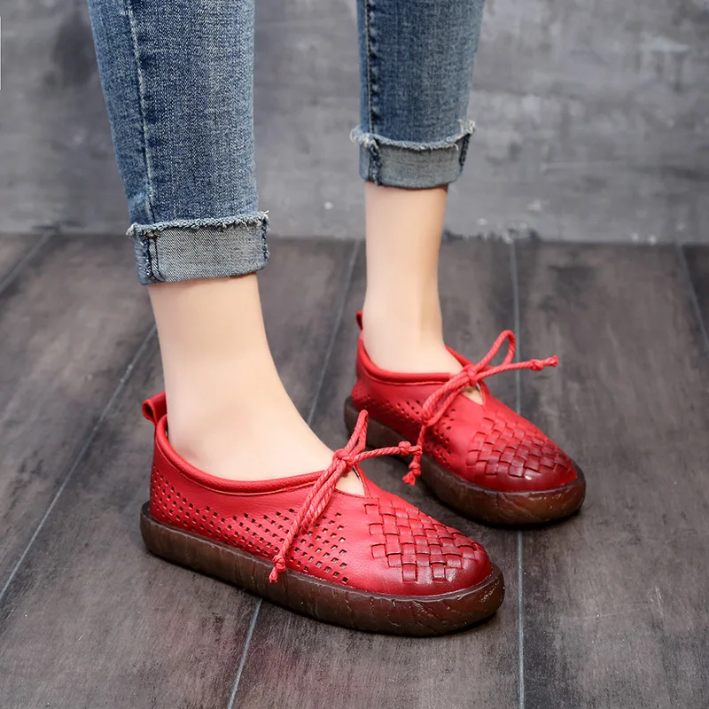 Женские туфли на плоской подошве Koovan высококачественные для матерей с мягкой