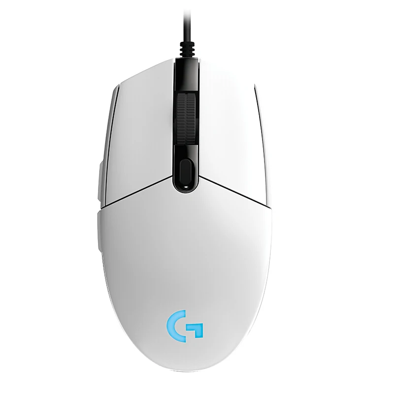 White Logitehc G102 официальная настоящая проводная мышь игровая мышь с 8000 dpi оптическая RGB подсветка для ПК/настольной мыши геймера - Цвет: White
