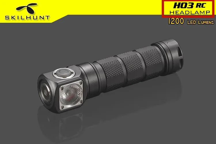 Skilhunt H03C RC с одной рукой боковой переключатель RGBW светодиодный налобный фонарь 18650 CR123A Магнитный перезаряжаемый фонарь с бесплатной головкой