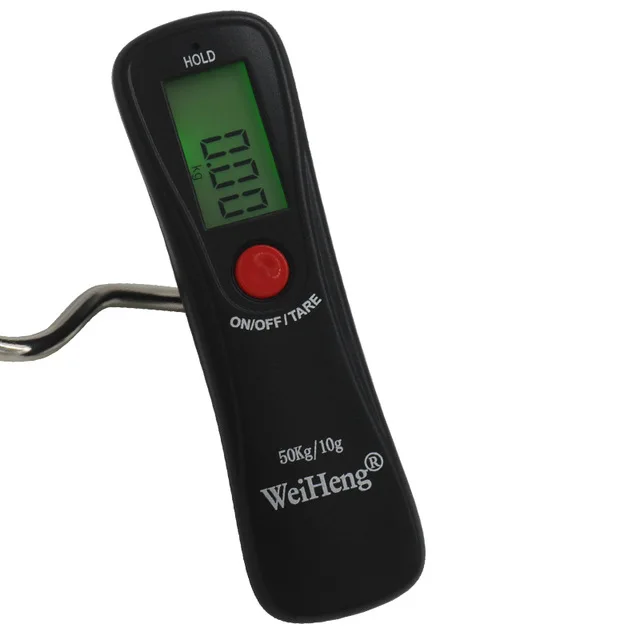 Портативные компактные электронные подвесные весы для рыбалки и багажа 50 кг/10 г