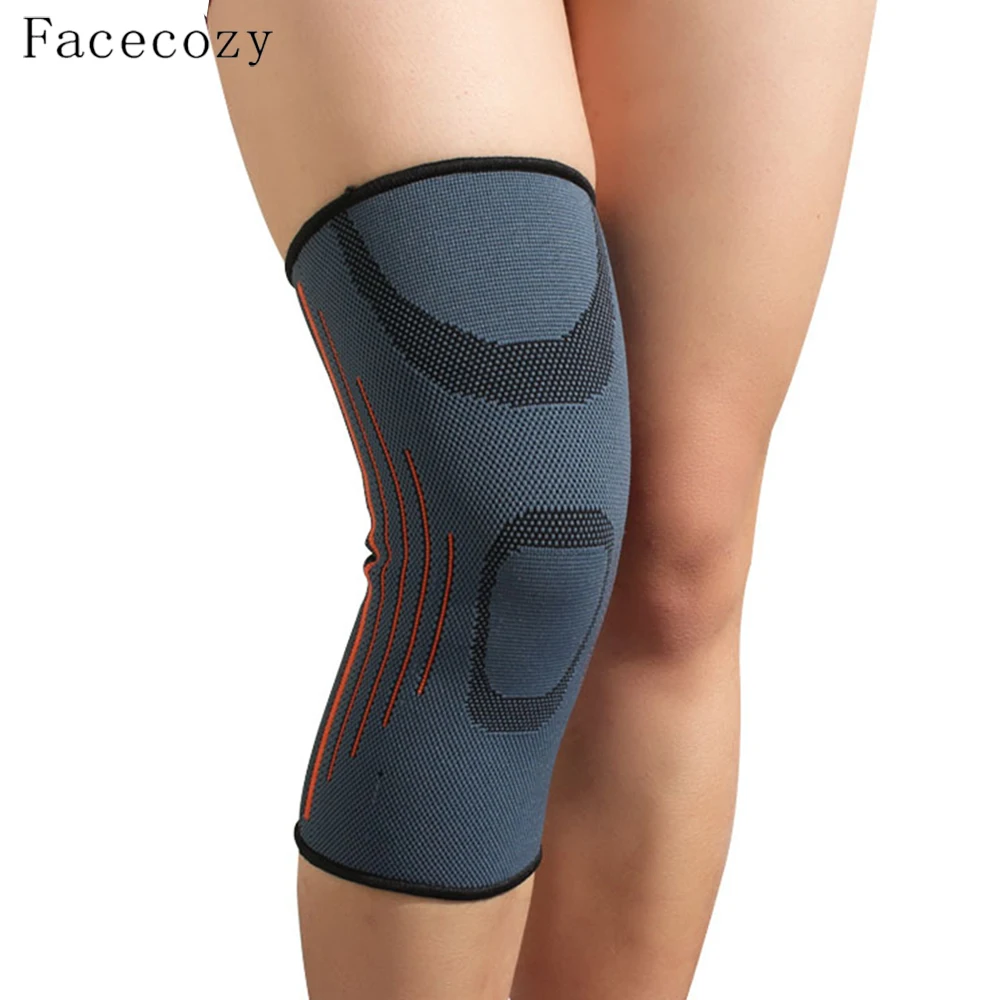 Facecozy 1 шт. высокие эластичные наколенники спортивные танцы до колена Поддержка