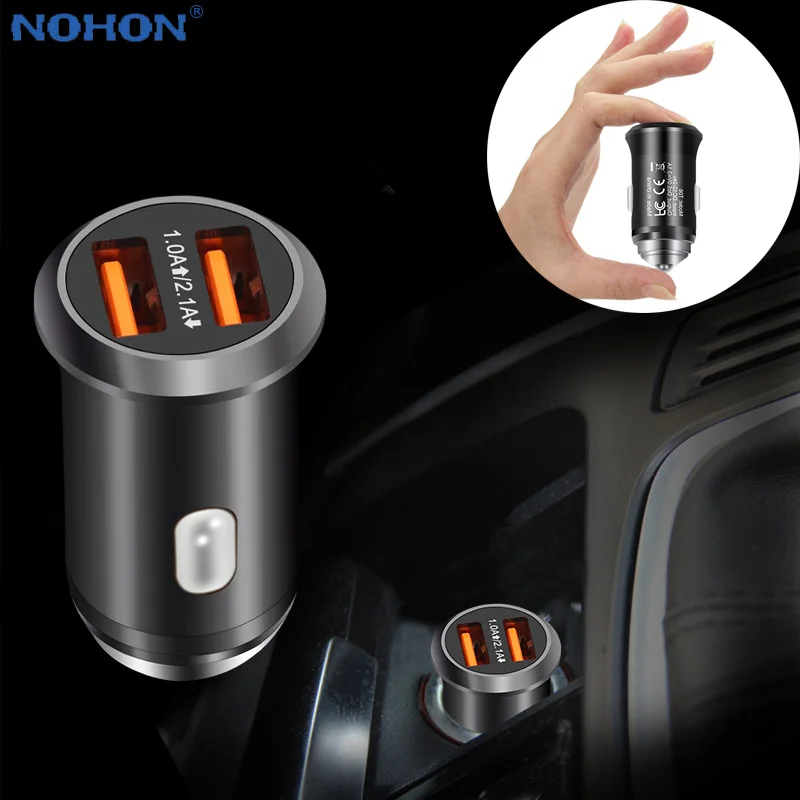 Происхождение 5V 3.1A зарядных порта USB для автомобиля Зарядное устройство на 2-портный Dual Порты и разъёмы для samsung S8 S9 iPhone 6 7 8 Plus X XS MAX Xiaomi huawei мобильный телефон мини-адаптер