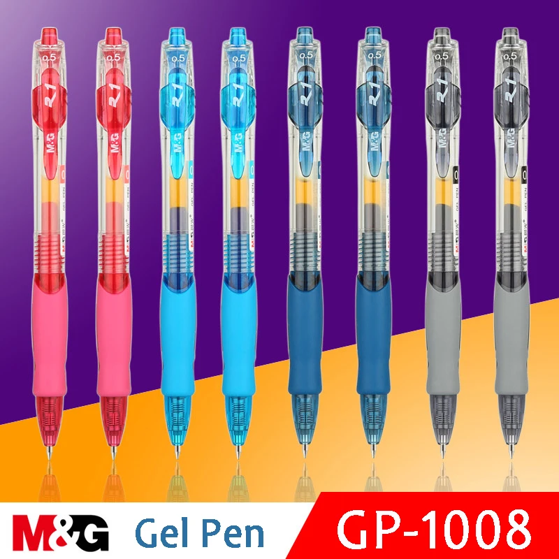 M& G новая качественная креативная Милая гелевая ручка GP1008 0,5 мм черные красные синие чернила для письма гладкая нейтральная ручка канцелярские принадлежности для офиса и школы