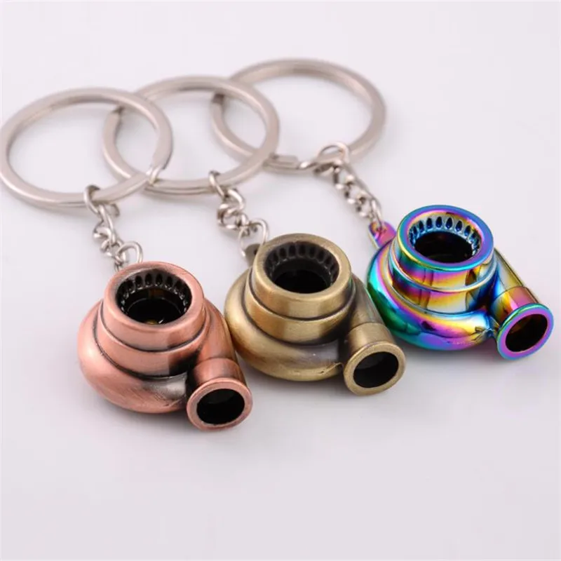 Креативные переоборудование запчасти турбокомпрессора металлический брелок