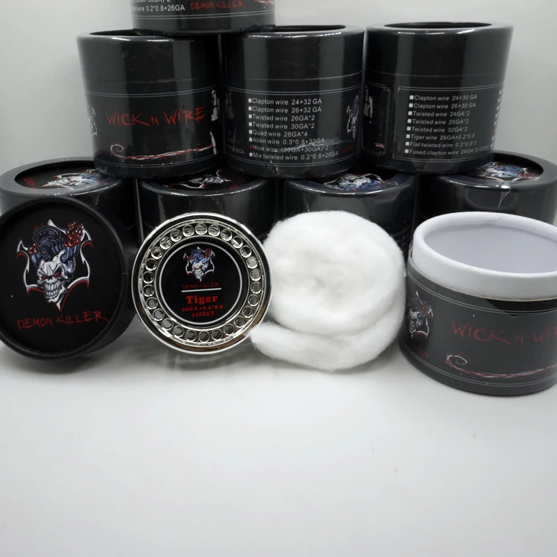 Катушка атомайзера Demon killer 5 шт. витая проволока плоская Clapton Tiger Fused clapton Alien Mix
