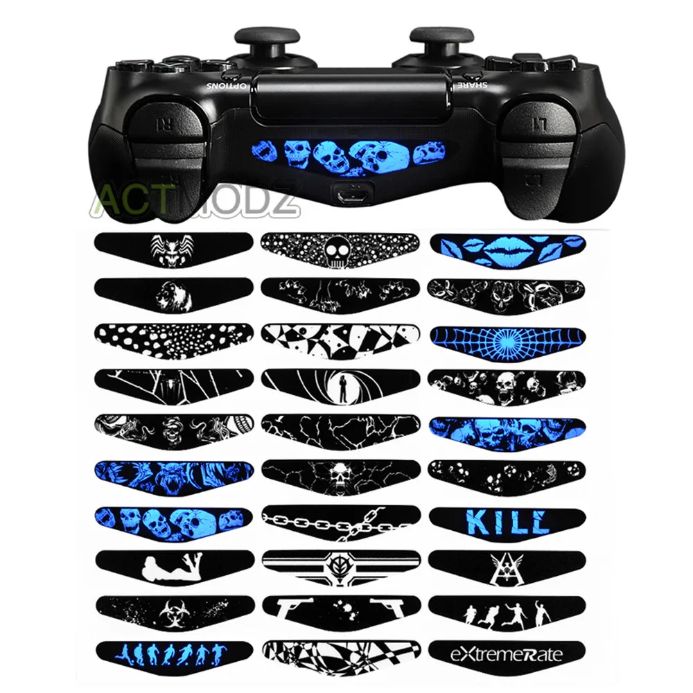30 шт. светильник Trap Skull для контроллера PS4 Slim Pro|skin sticker|skin sticker for ps4skin ps4 |