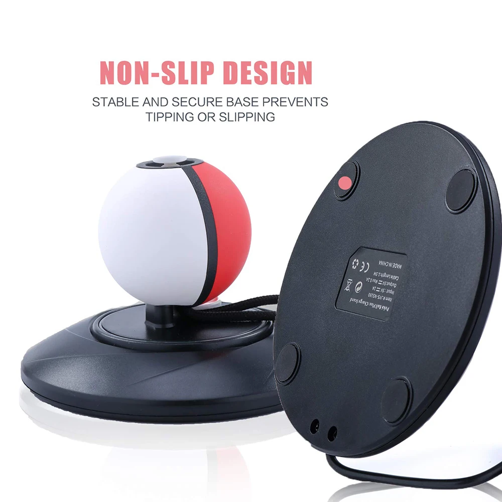 Зарядное устройство для Pokeball Plus зарядная док-станция для Poke Ball светодиодный usb type C зарядное устройство для kingd переключатель контроллер для nintendo Switch