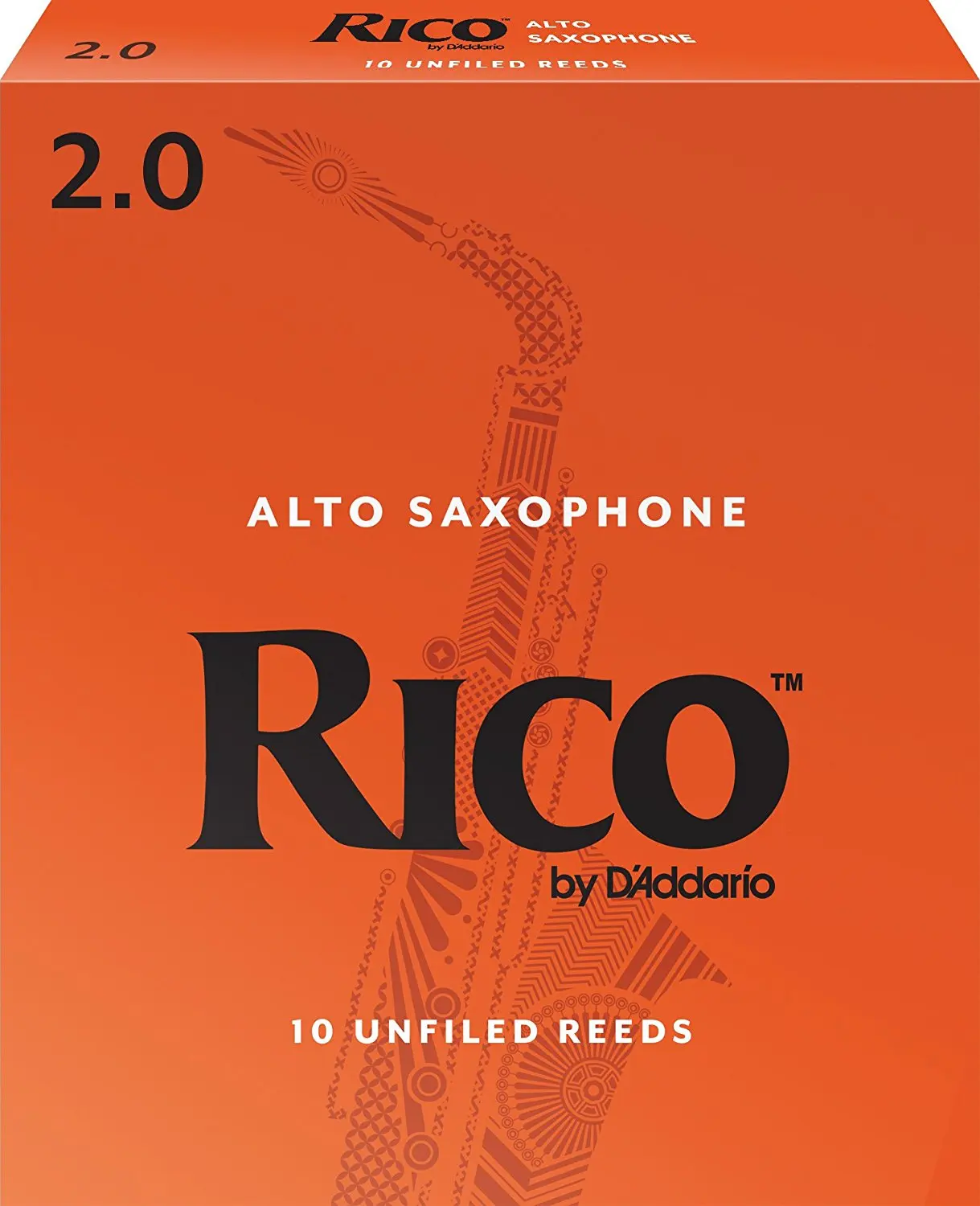 2.0 10 pieces set Рико D'Addario Саксофон альт-саксофон тростник, прочность, 2,0/2,5/3,0/3,5, 10 шт в комплекте или 1 шт. в комплекте, 3 или больше, обновляются вакуумного уплотнения - Цвет: 2.0 10 pieces set