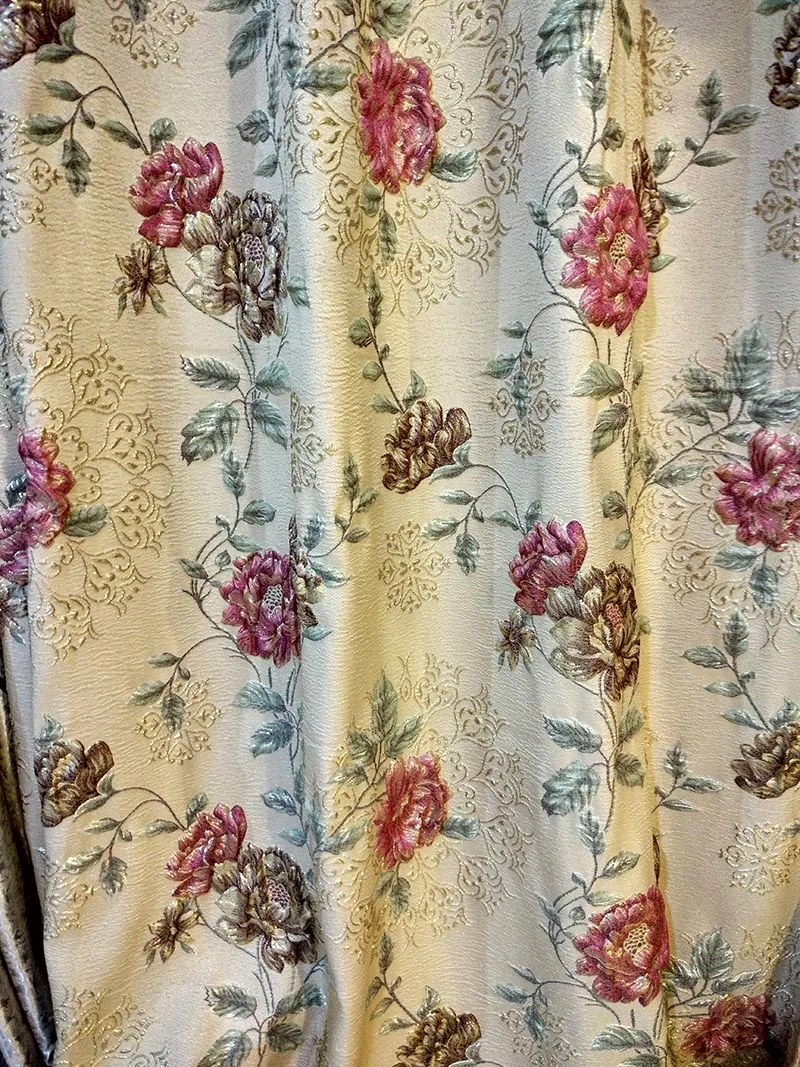 2017 3D вышивка современный простой европейский модный жаккардовый занавес большой