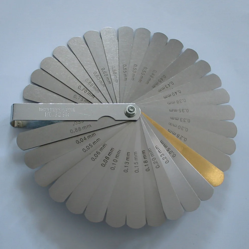 32 лезвия сталь метрический Империал двойной считыватель лезвие щупа