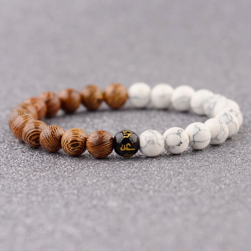 Amader новый Этнический молитвенный деревянный браслет мужской унисекс медитация