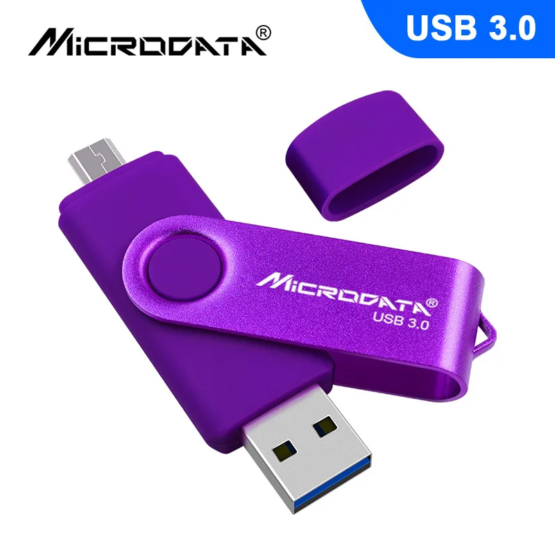 Purple Crazy hot USB 3,0 OTG USB флеш-накопитель 64 Гб 128 ГБ Цветной флеш-накопитель 16 ГБ 32 ГБ флеш-накопитель USB флеш-накопитель высокоскоростной диск памяти - Цвет: Purple