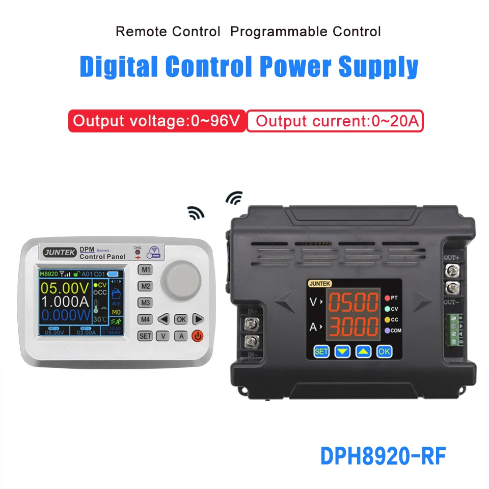 JUNTEK DPH8920 Дистанционное цифровое управление постоянное напряжение ток DC-DC понижающий Коммуникационный источник питания понижающее напряжение 96 в 20А
