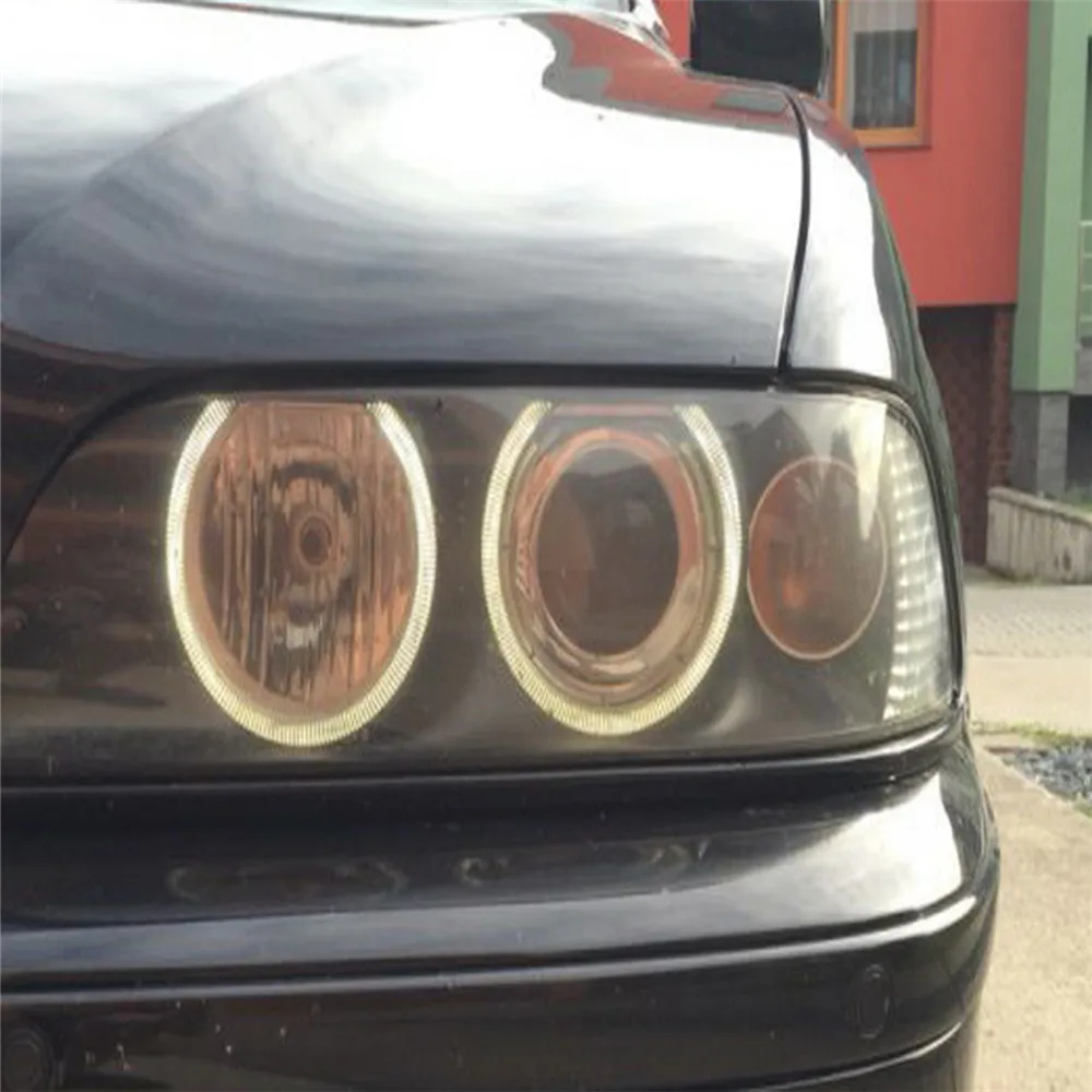 Комплект фар Angel Eye Kit ANGRONG HALO RING CCFL 7000 к белая фара для BMW E36 E38 E39 E46|Фара авто в сборе|