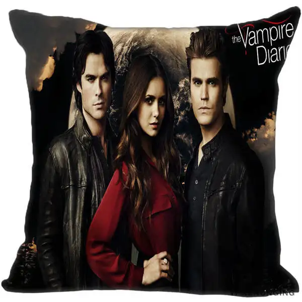 Square Pillowcases Заказная декоративная наволочка Дневники вампира квадратная Наволочка на молнии лучший подарок 35X35,40x40,45x45 см(одна сторона) 180516-61 - Цвет: Square Pillowcases