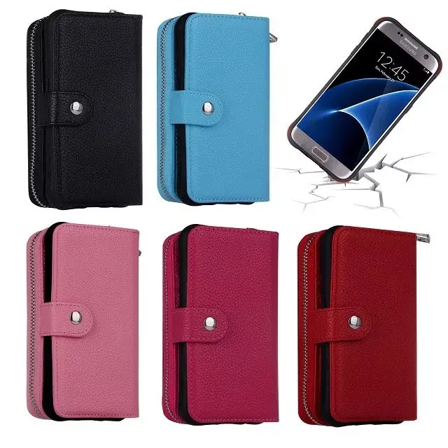 Чехол 2 в 1 для Samsung Galaxy Note 10 Plus съемный многофункциональный чехол-кошелек на