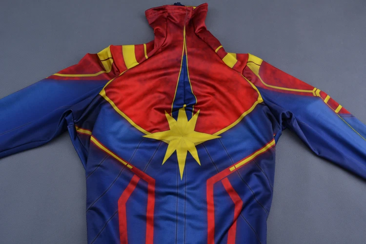 Мстители эндшпиль капитан Марвел костюм 3d оригинального фильма женщина