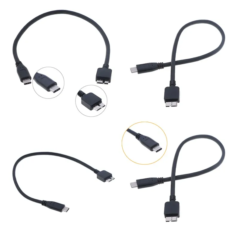 1 шт. кабель USB для передачи данных типа C к Micro телефона компьютера жесткого диска |