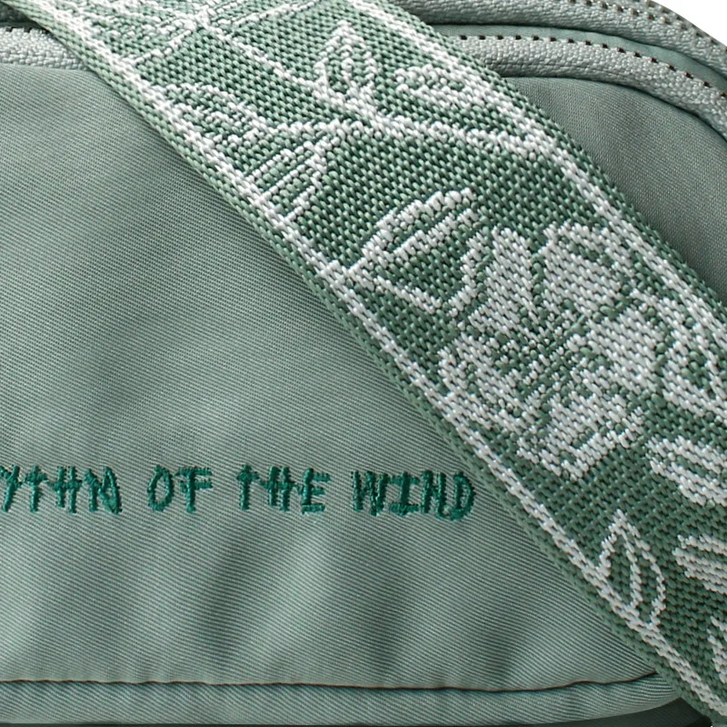 Нагрудные сумки с цветами для принцесс зеленые женские водонепроницаемые