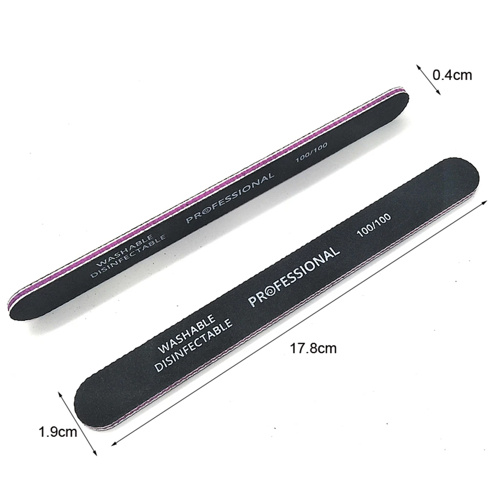 1 шт. двусторонняя пилка для маникюра и педикюра|Пилки ногтей буферы| |