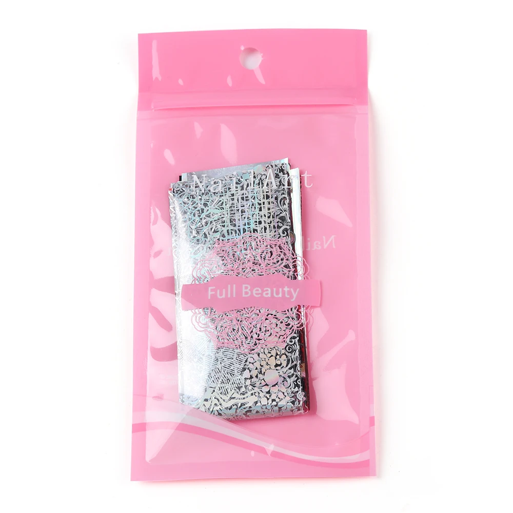 

Starry Sky Nail Transfer Stickers Laser Nail Foils Gradient Paper Flower Lace Stickers Manicure Decoration Decal Nail Art Tools