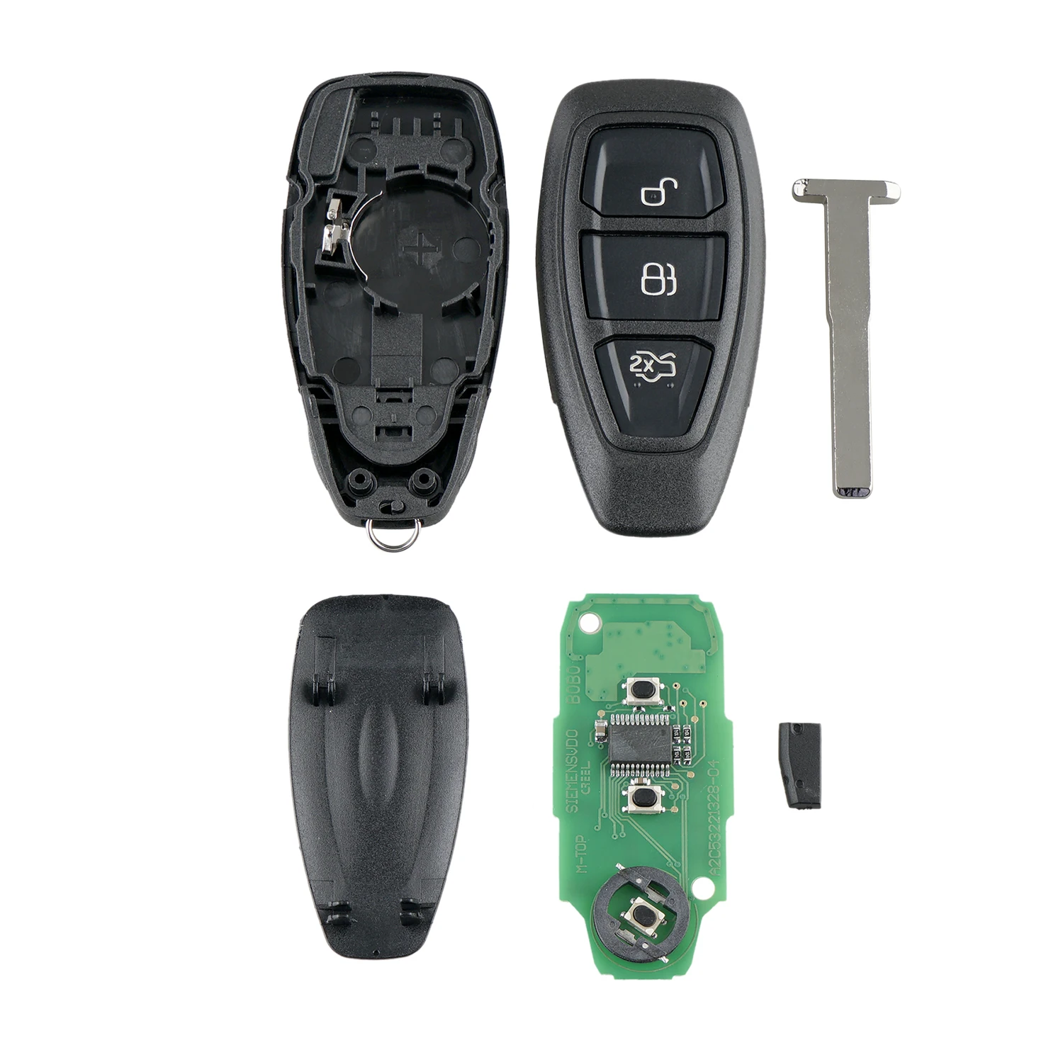2 шт. * 3 кнопки смарт ключ дистанционного управления для Ford KR55WK48801 434/433 МГц Focus Fiesta