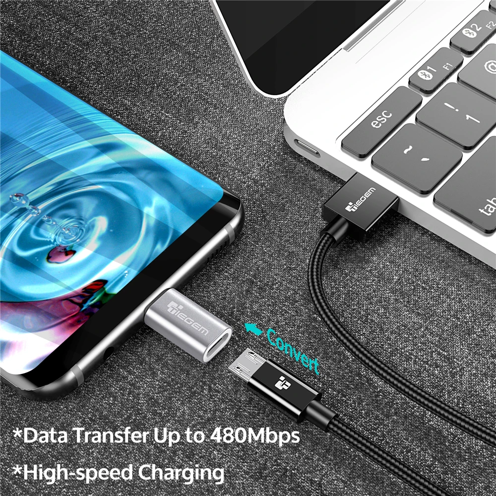 Адаптер TIEGEM usb type C к адаптеру Micro USB Быстрый конвертер OTG type-C для nintendo Switch OnePlus 5 NEXUS 5X6 P LG G5 sony