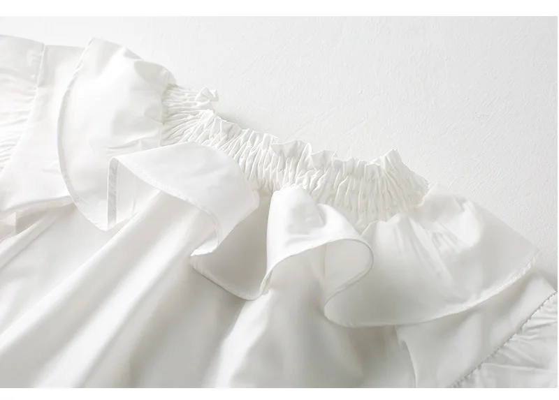 Boutique dool collar embroidery floral cotton baby girl clothing set summer outfits | Детская одежда и обувь