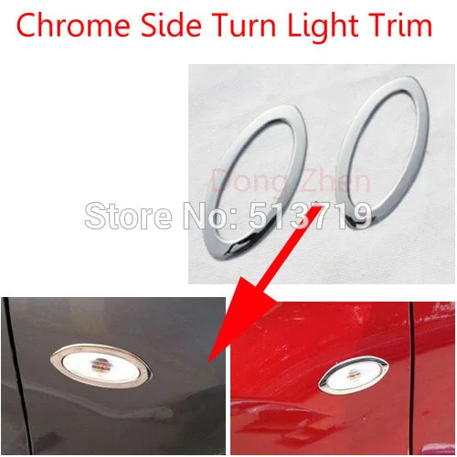 Dongzhen автомобильный хромированный светильник боковой поворота Накладка подходит