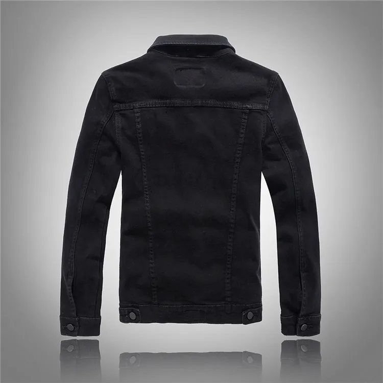 Куртка мужская джинсовая с карманами мотоциклетная ветровка из денима армейский