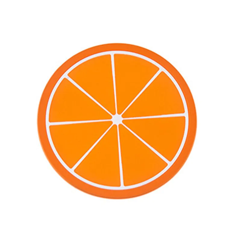 B-Orange Горячая Распродажа, экологический силиконовый журнальный столик, подстилка, креативная термостойкая кружка, чашка для напитков, кухонные аксессуары, коврик - Цвет: B-Orange