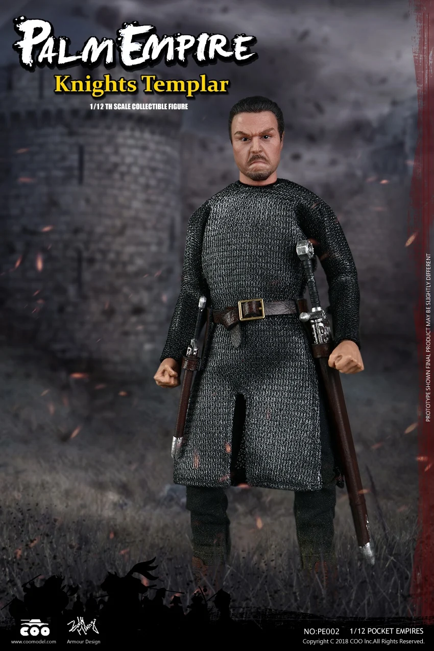 Фигурка карманного рыцаря TEMPLAR KNIGHT 1/12 COOMODEL PE002|Игровые фигурки и трансформеры| |