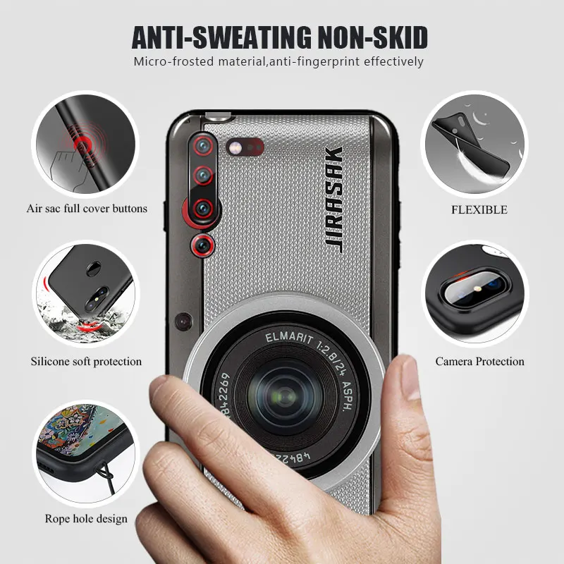 MCMEME For Lenovo Z6Pro case cover Retro Camera Cassette Tapes pattern Silicone Soft TPU Cover Z6 Pro z6lite Case |