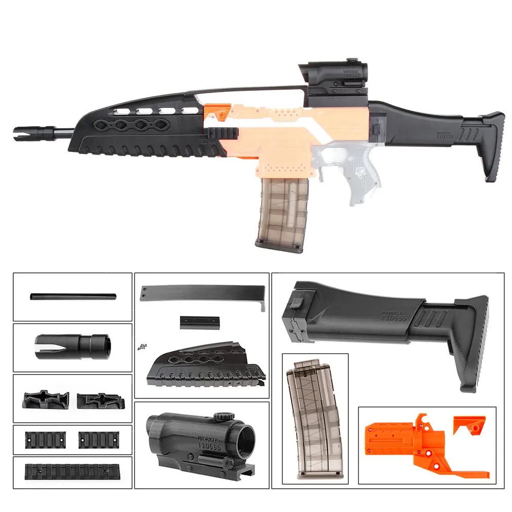 MOD XM8 имитация набор 3D напечатанные декорации Высокопрочный пластик для Stryfe изменить игрушка для Nerf Запчасти игрушки оружейные аксессуары подарок