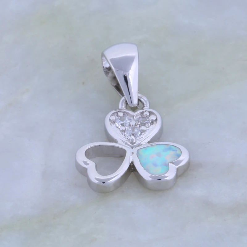 Высокое качество поставщиков серебряный цвет ювелирные изделия Сердце Белый