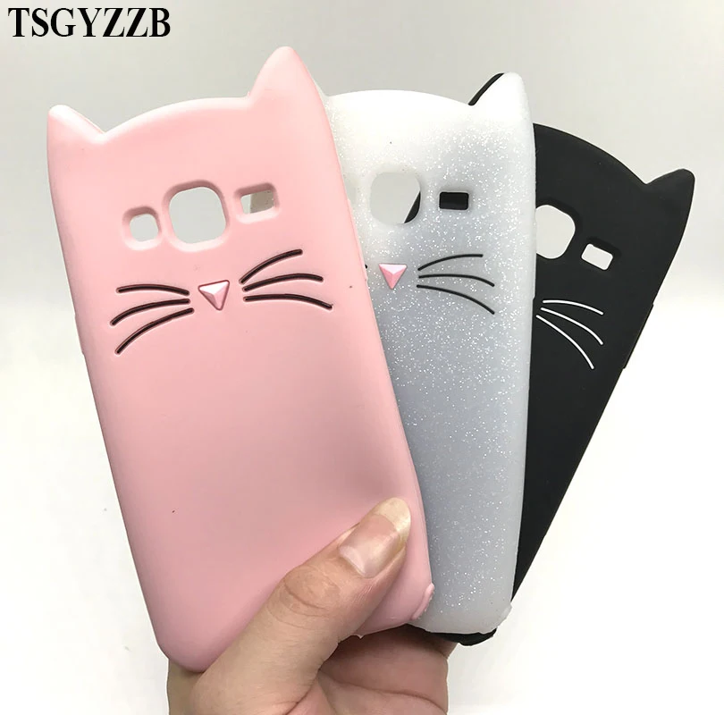 Милые тонкие чехлы с 3D изображением бороды кота для Samsung Galaxy J2 J7 J5 Prime силиконовый