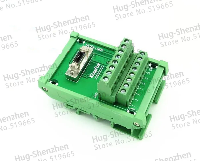 SCSI 14P 14Pin CN  180      Breakout Board   din-  5