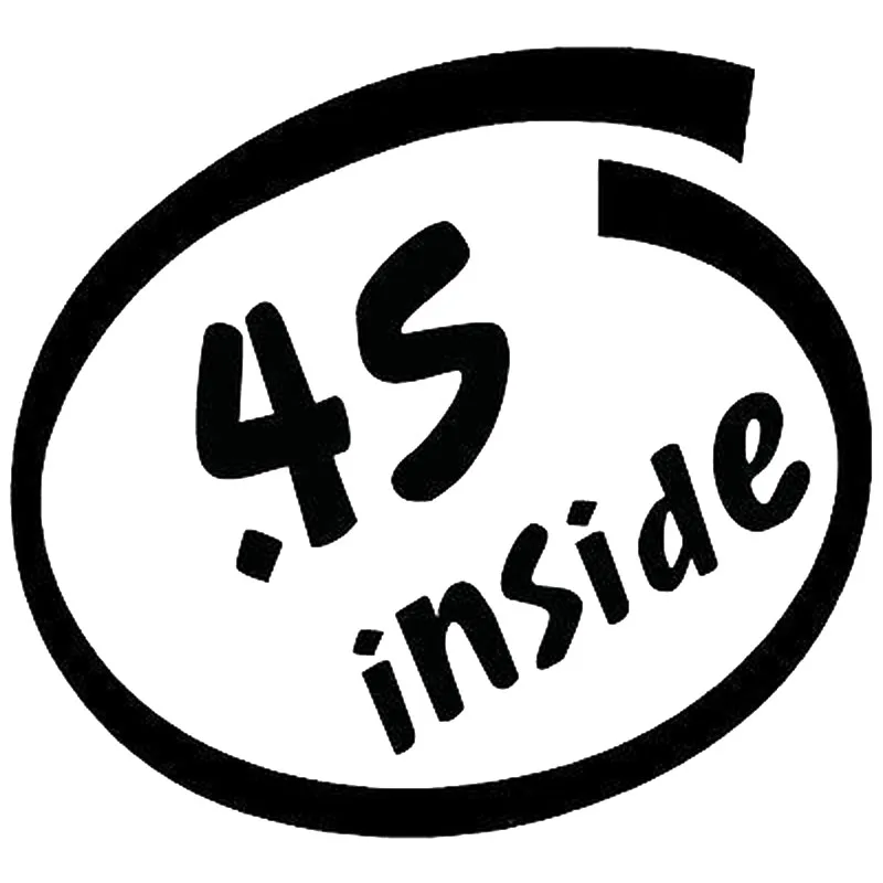 

15.8X14.4CM .4S INSIDE Originality Car-styling Vinyl Decal Black/Silver Car Sticker S8-0729